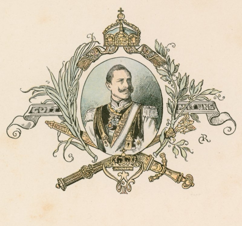 Kaiser Wilhelm II, emperador alemán y rey de Prusia (1859-1941) de German School