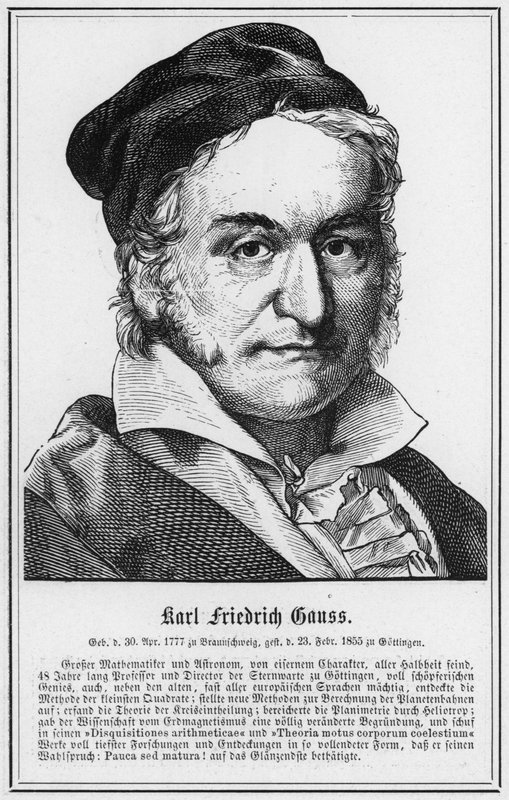 Karl Friedrich Gauss de German School