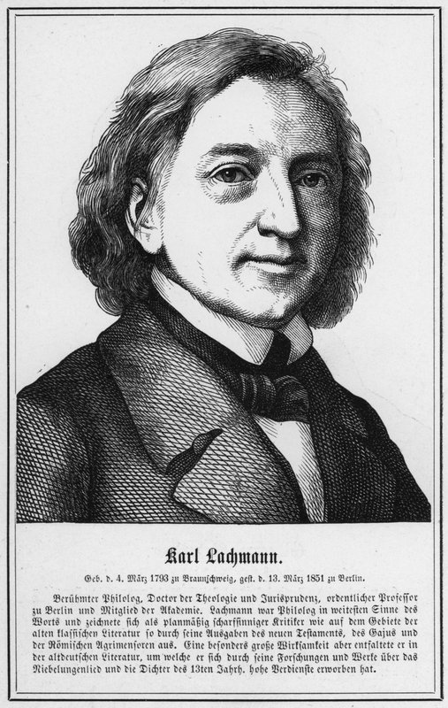 Karl Lachmann (grabado) de German School