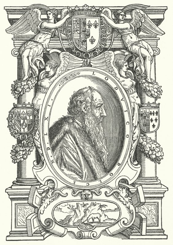 Ludovico Dolce, autor italiano, teórico de la pintura y humanista de German School