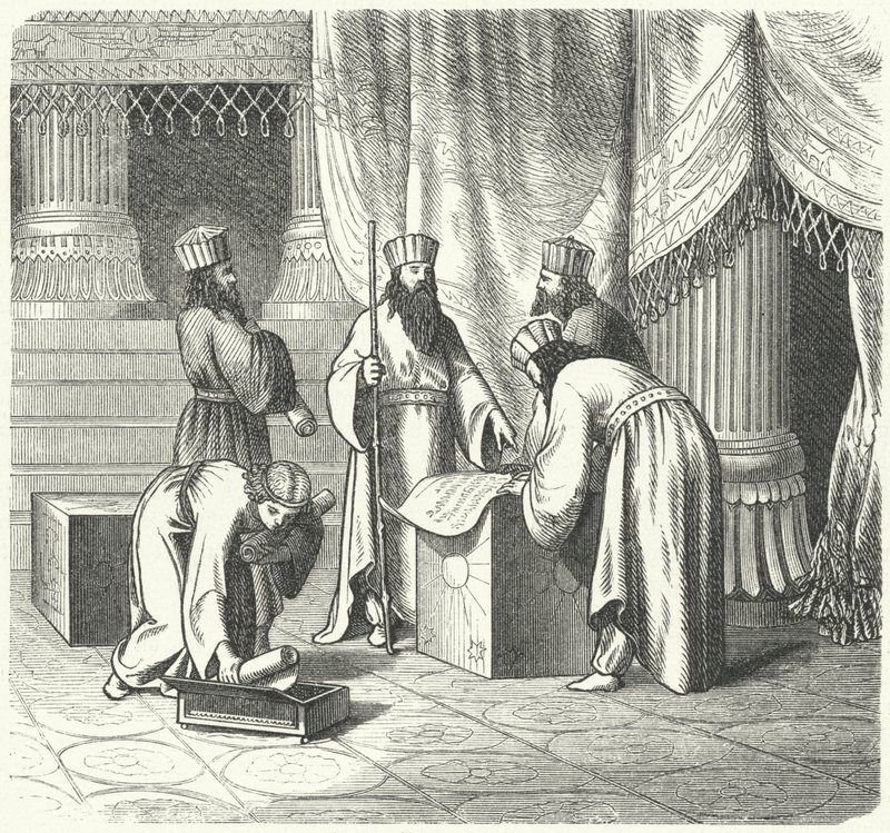 Magos, sacerdotes zoroastrianos persas de German School