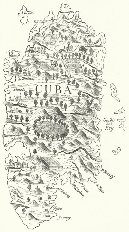 Mapa de Cuba, c.1500 de German School