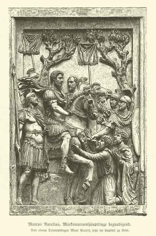 Marco Aurelio perdonando a los jefes marcomanos de German School