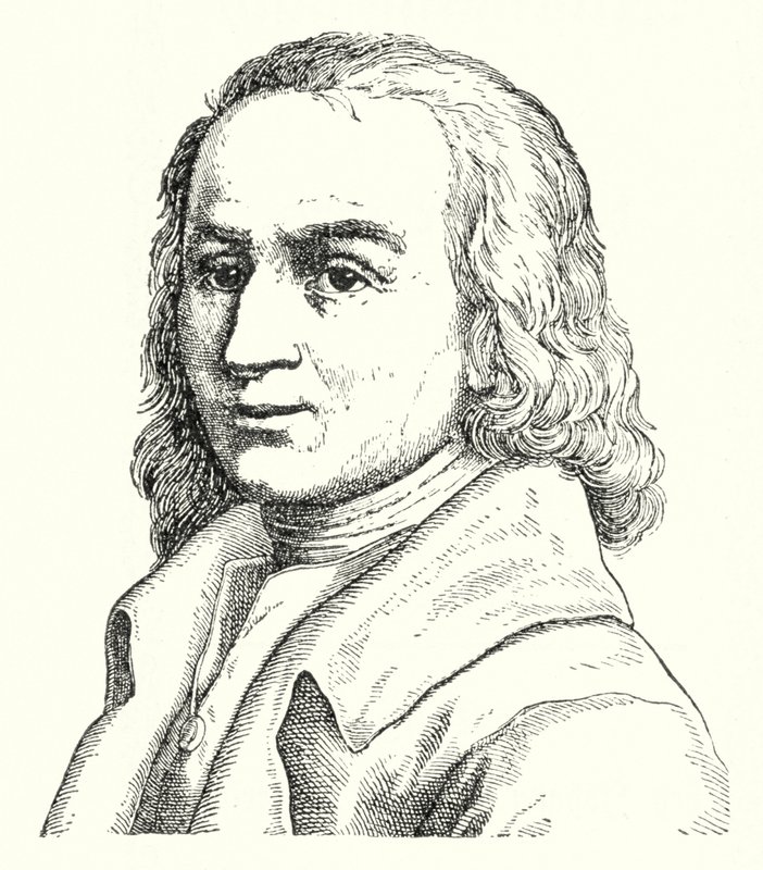 Matthias Claudius, poeta y periodista alemán (grabado) de German School