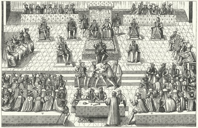 Reunión de los Estados Generales de Francia en Orleans, enero de 1561 de German School