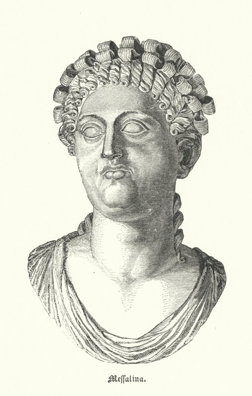 Mesalina, tercera esposa del emperador romano Claudio de German School