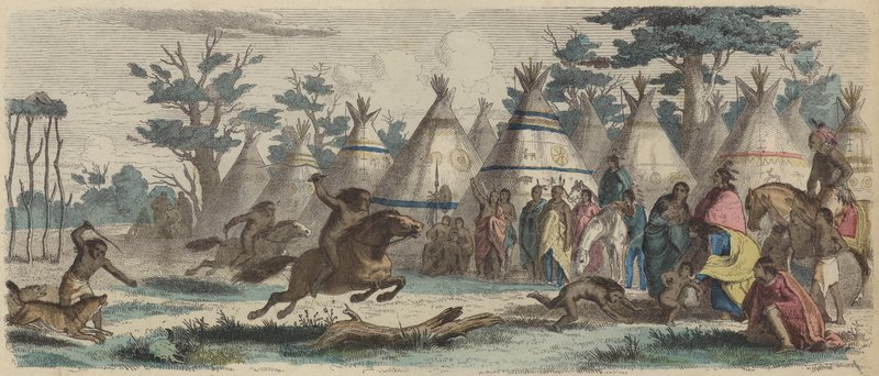 Nativos americanos corriendo de German School