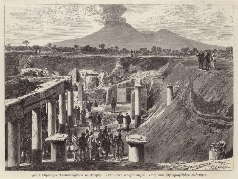 Nuevas excavaciones en Pompeya, Italia de German School