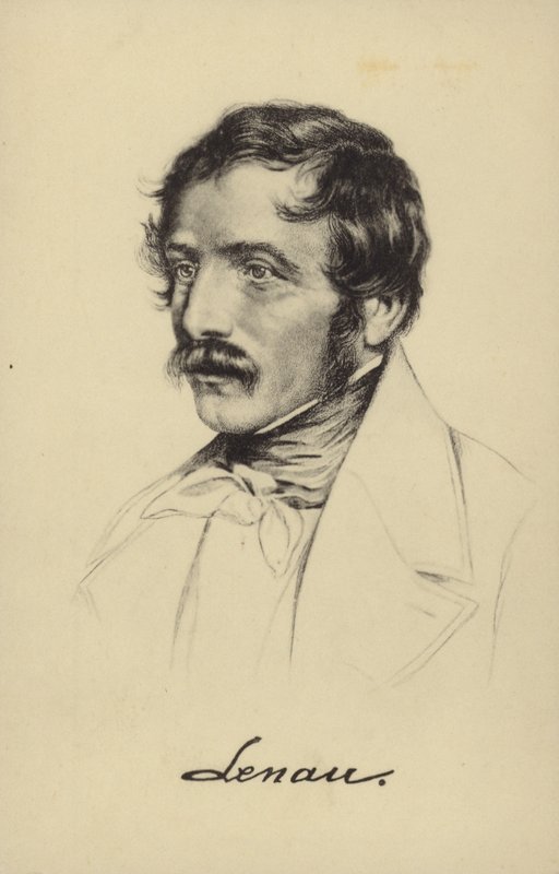 Nikolaus Lenau (1802-1850), poeta austriaco (litografía) de German School