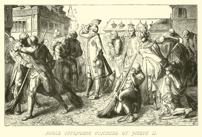 Delincuentes nobles castigados por José II de German School