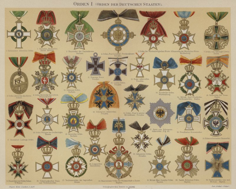 Órdenes de los estados alemanes de German School