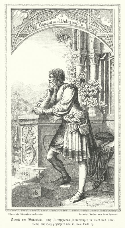 Oswald von Wolkenstein, poeta, compositor y diplomático alemán de German School