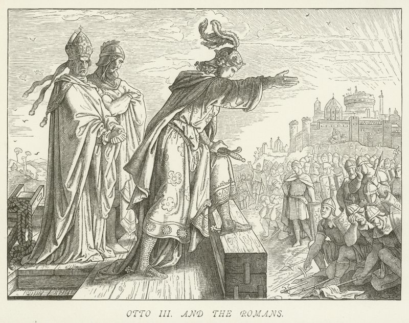Otón III y los romanos de German School