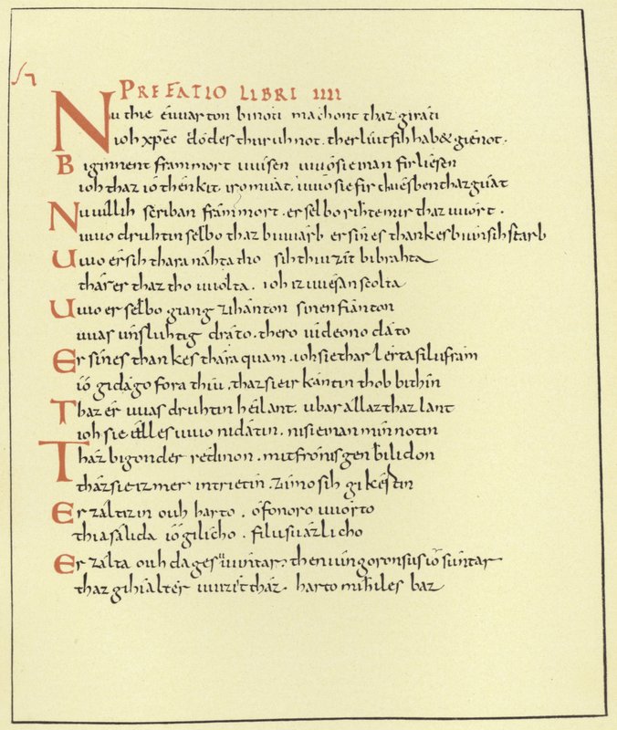 Página de la Paráfrasis del Evangelio de German School