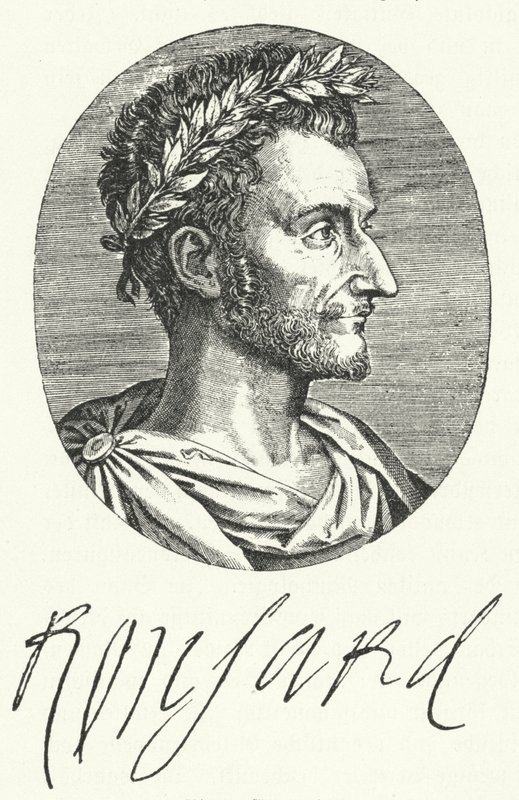 Pierre de Ronsard, poeta francés (grabado) de German School