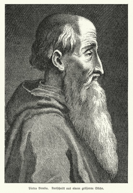 Pietro Bembo, erudito, poeta, cardenal italiano y miembro de los Caballeros Hospitalarios de German School
