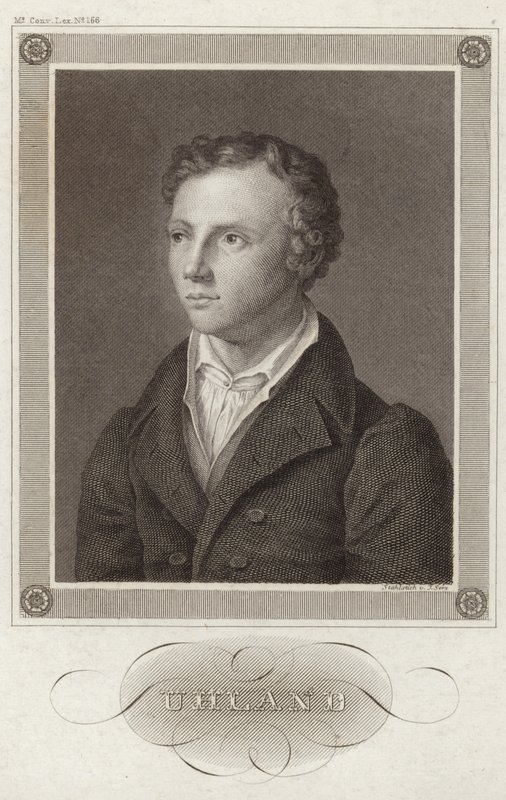 Retrato de Ludwig Uhland de German School
