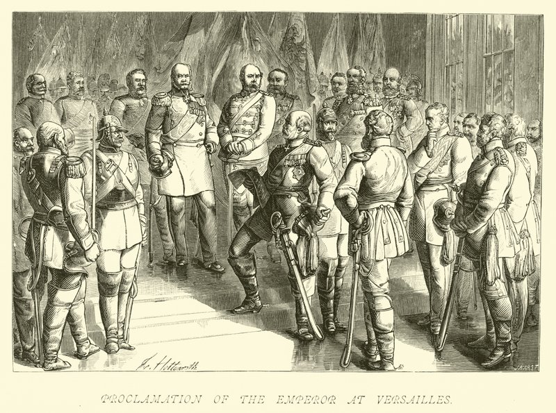 Proclamación del emperador en Versalles de German School