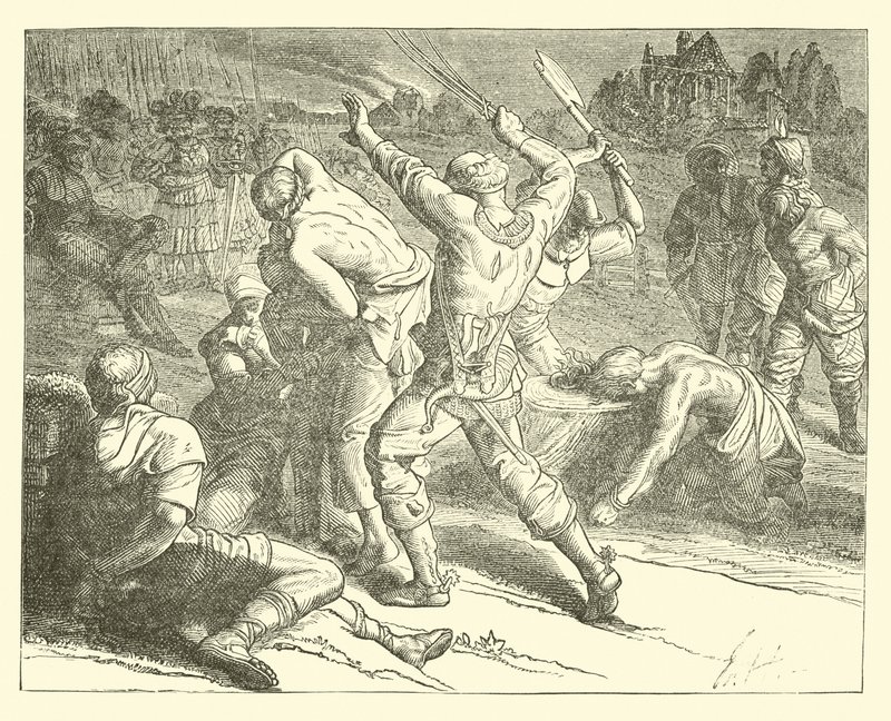 Castigo de los miembros de Poor Conrad de German School