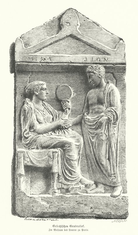 Relieve en una lápida griega antigua de German School