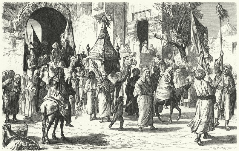 Retorno de una caravana de peregrinos a La Meca de German School