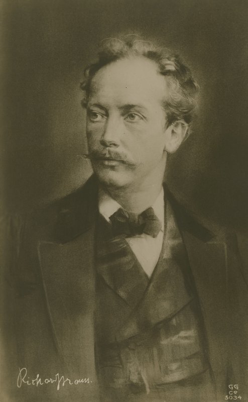 Richard Strauss, compositor alemán (grabado) de German School