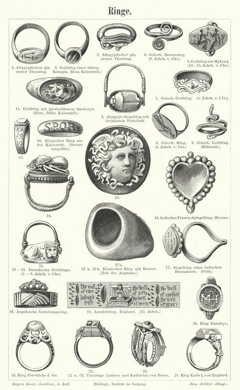 Anillos (grabado) de German School