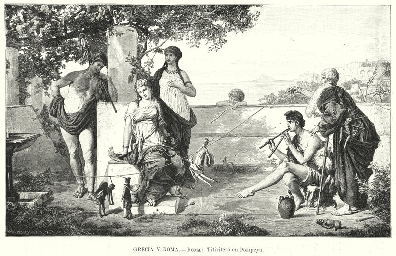 Titiriteros romanos en Pompeya de German School