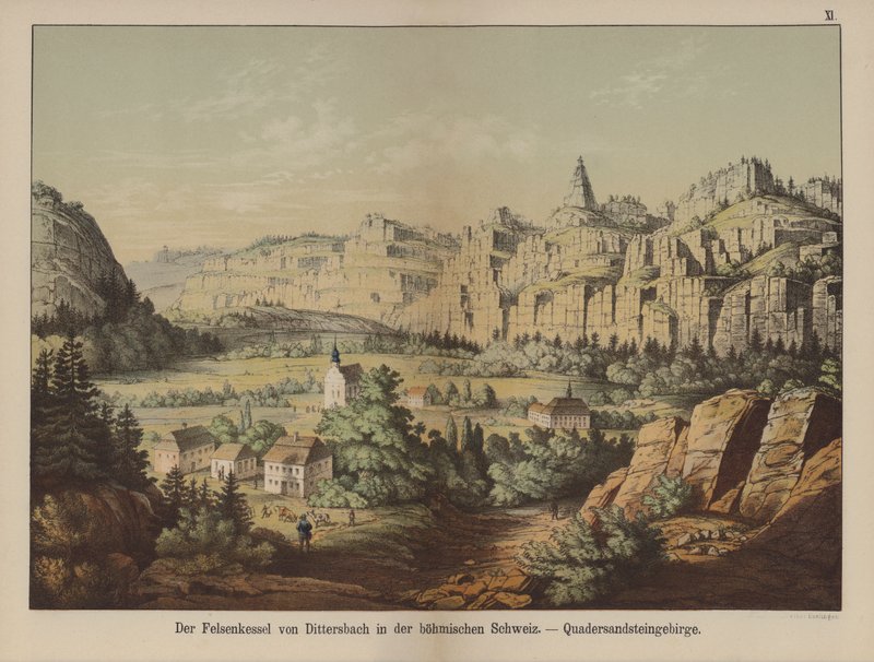 Montañas de arenisca de la "Suiza Bohemia", Jetrichovice (Dittersbach), República Checa de German School