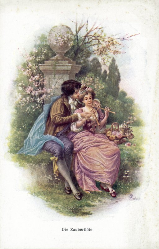 Escena de La Flauta Mágica de German School