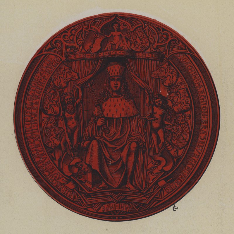 Sello de Joaquín I y Joaquín II, Electores de Brandeburgo de German School