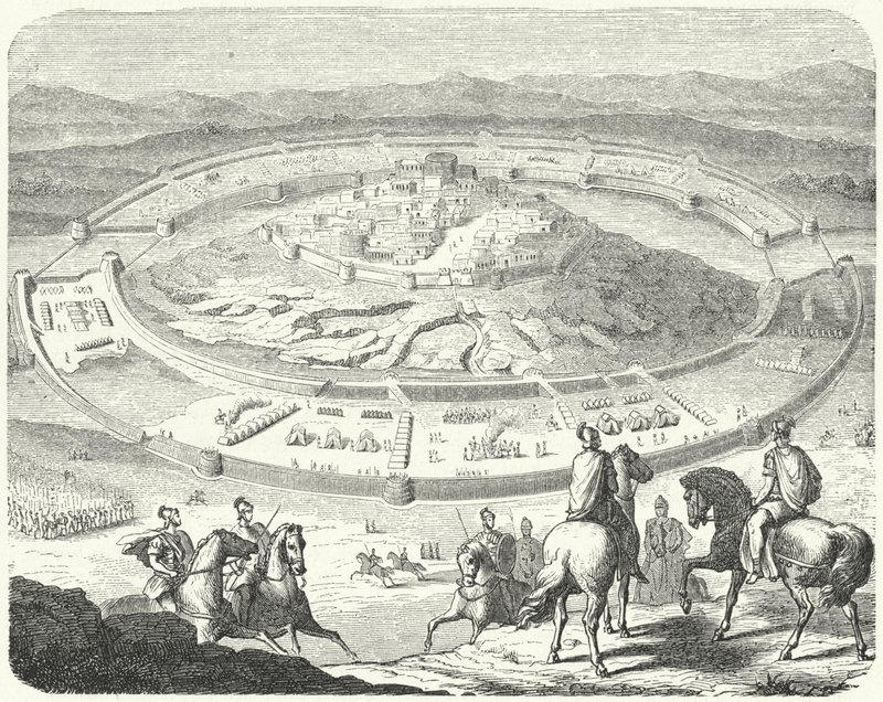 Sitio de Numancia por los romanos de German School
