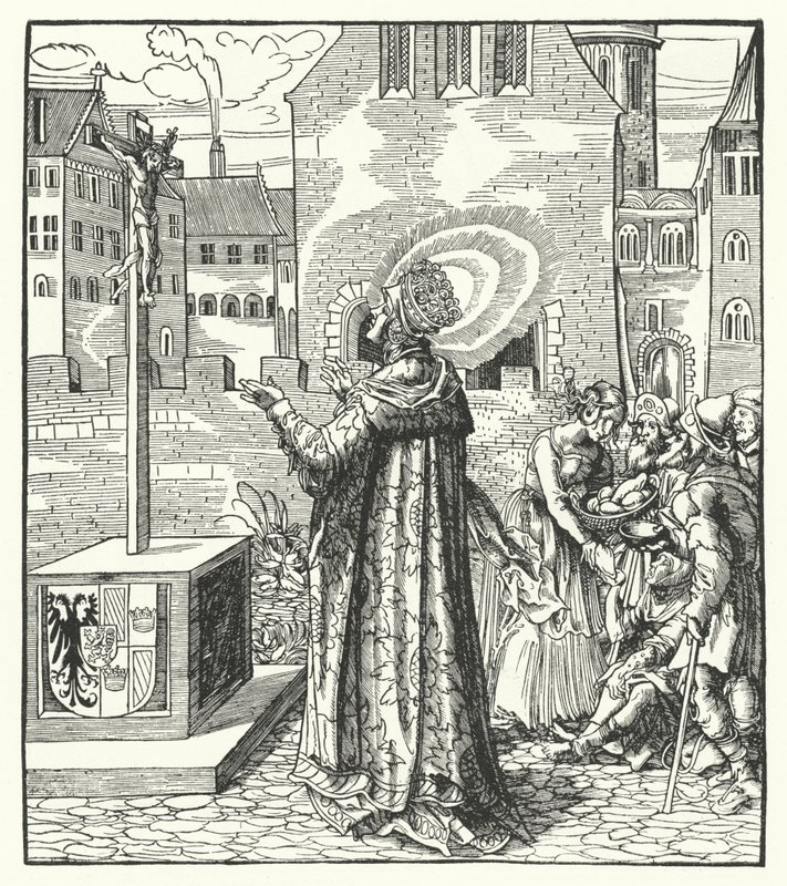 Santa Adelaida de Italia, segunda esposa del Emperador del Sacro Imperio Romano Otón el Grande de German School