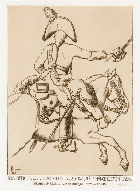 Suboficial en el Chevau-léger de Sajonia, Regimiento del Príncipe Clemente de German School