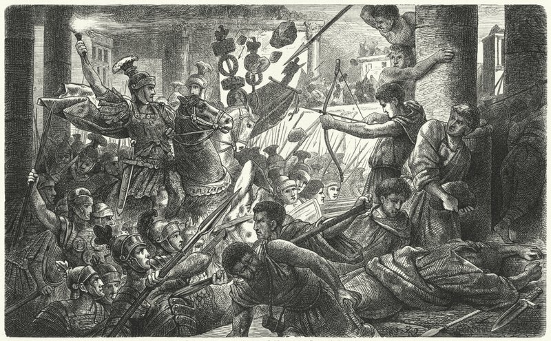 Sila entra en Roma con su ejército, 88 a.C. de German School