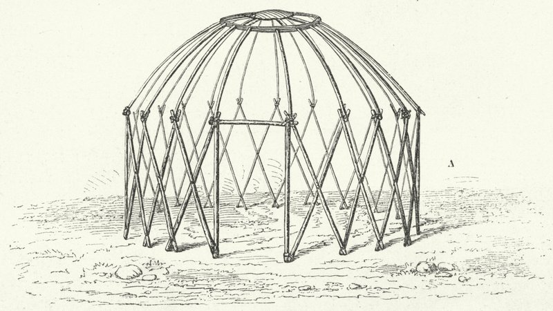 Estructura de tienda tártara de German School