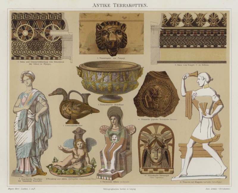 Antigüedades de terracota de German School