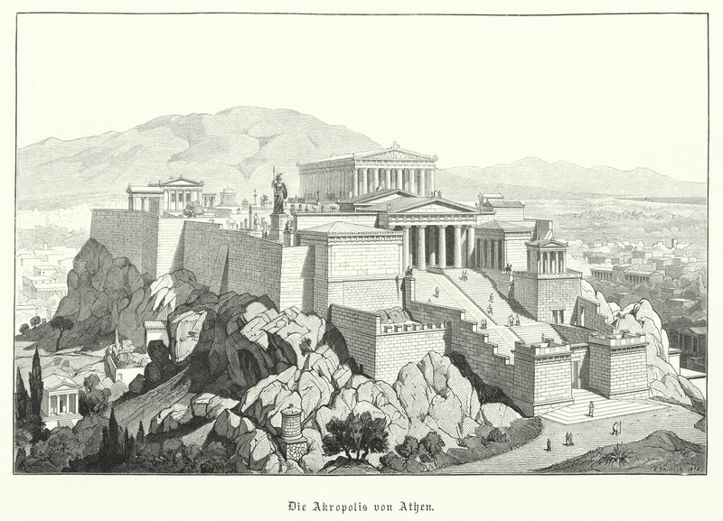 La Acrópolis de Atenas, Grecia Antigua de German School