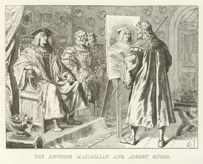 El Emperador Maximiliano y Alberto Durero de German School
