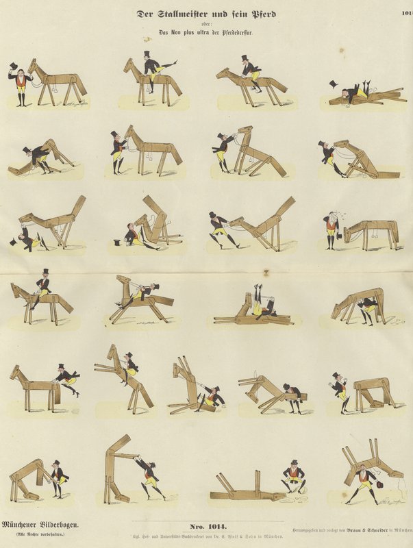 El caballerizo y su caballo de German School