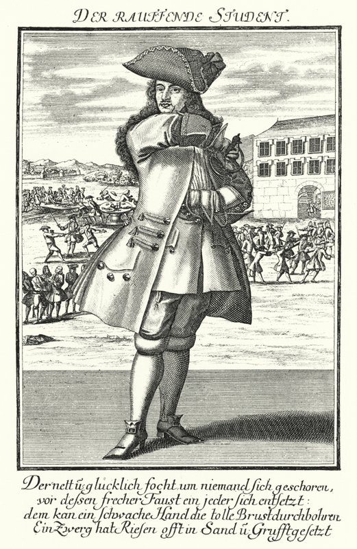 El estudiante luchador (grabado) de German School