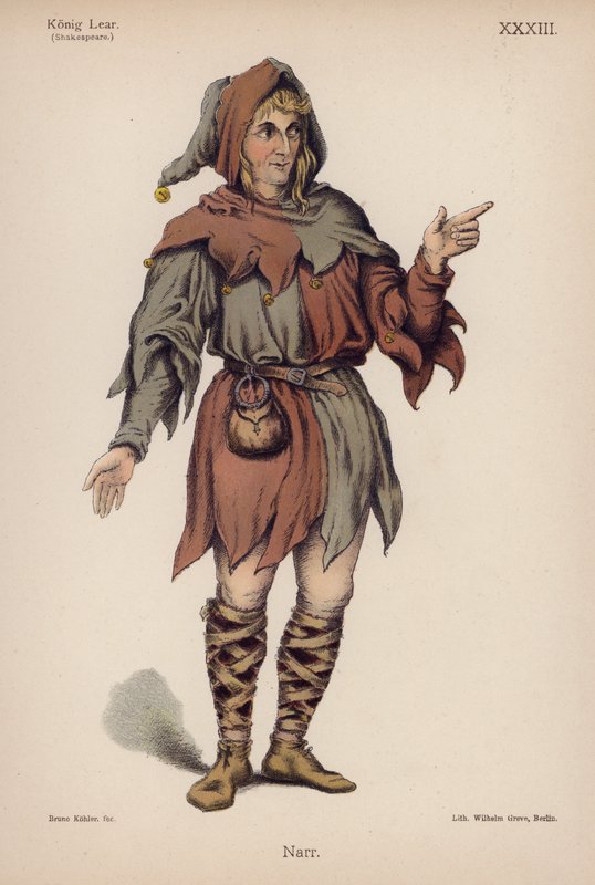 El Bufón, del Rey Lear de Shakespeare de German School