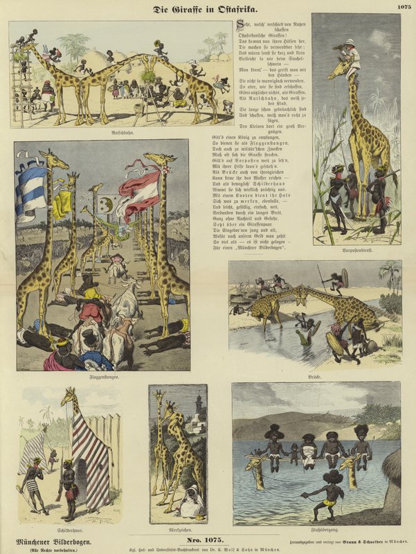 La jirafa en África Oriental de German School