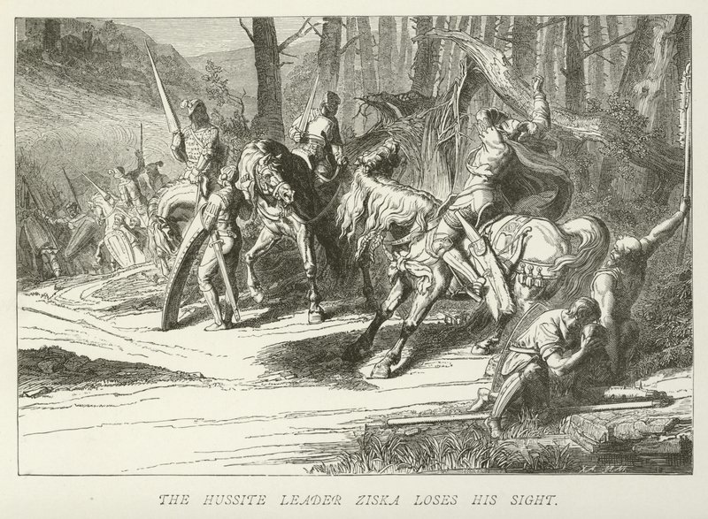 El líder husita Ziska pierde la vista de German School