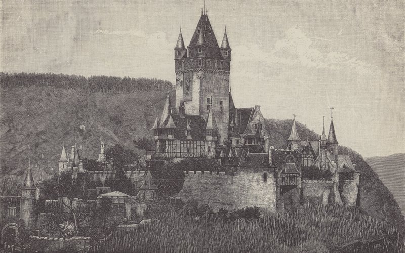 El castillo imperial, Cochem, Alemania de German School