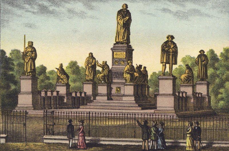 El monumento de Lutero en Worms de German School