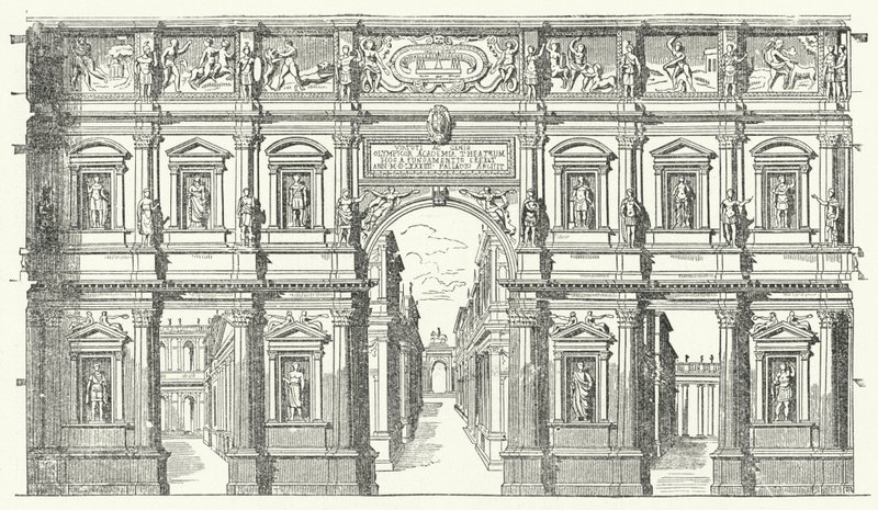 El Teatro Olímpico en Vicenza, norte de Italia de German School