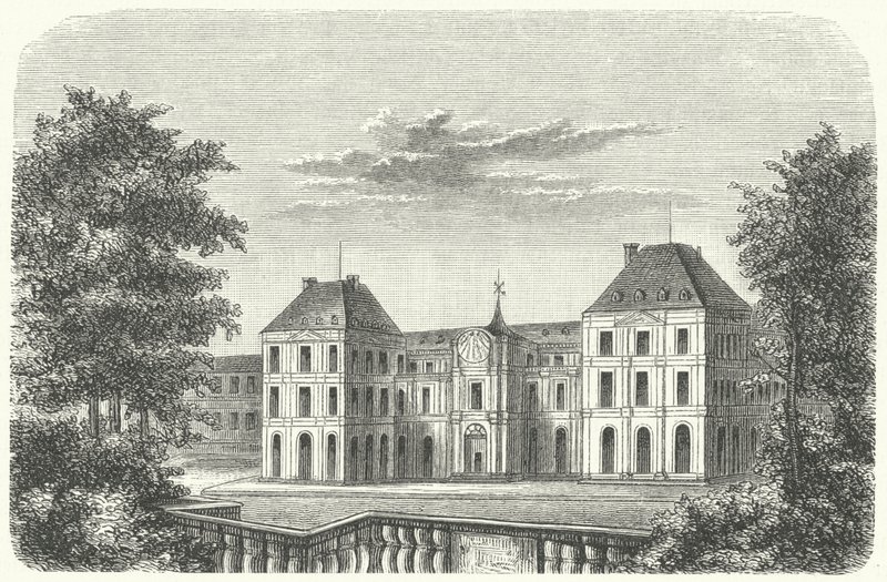 El Palacio de las Tullerías, París, en 1799 (grabado) de German School