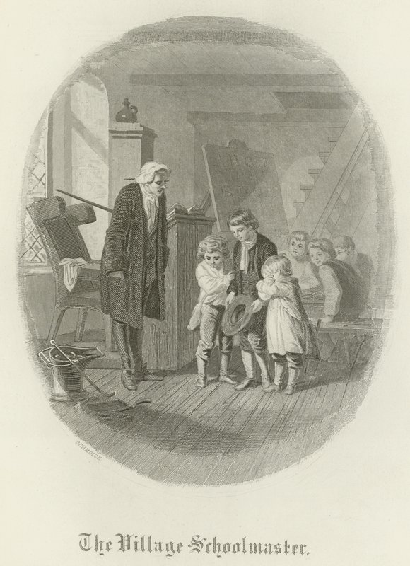 El maestro de escuela del pueblo de German School