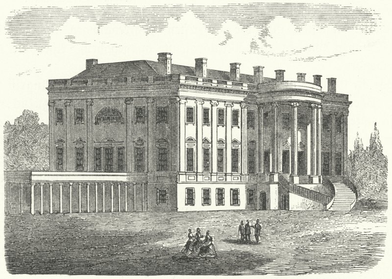 La Casa Blanca, Washington DC (grabado) de German School